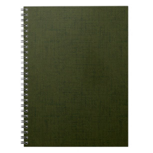 Cuaderno Tintado de oliva oscura