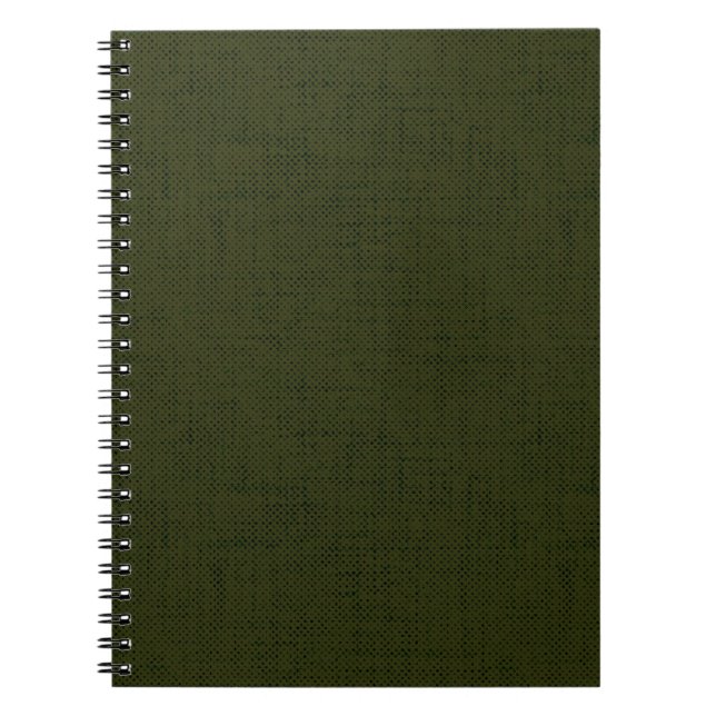 Cuaderno Tintado de oliva oscura (Frente)