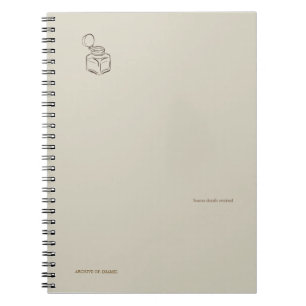 Cuaderno Tinte Academia Oscura – Biblioteca Vintage Minimal