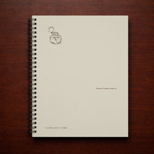 Cuaderno Tinte Academia Oscura – Biblioteca Vintage Minimal