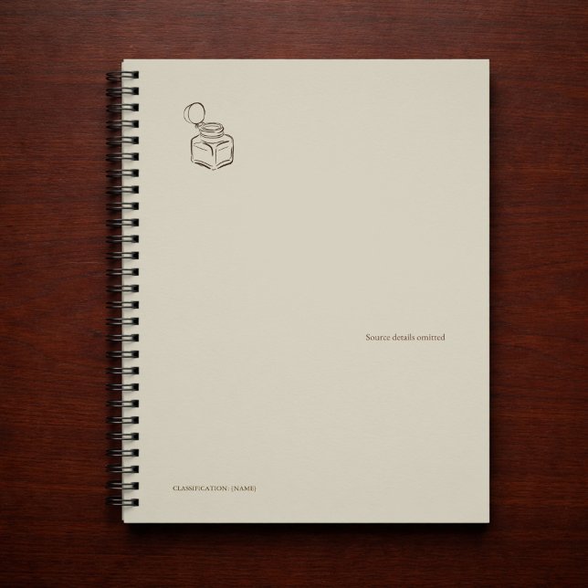 Cuaderno Tinte Academia Oscura – Biblioteca Vintage Minimal (Subido por el creador)
