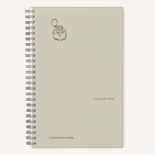 Cuaderno Tintero de Dark Academia – Biblioteca Vintage Mini