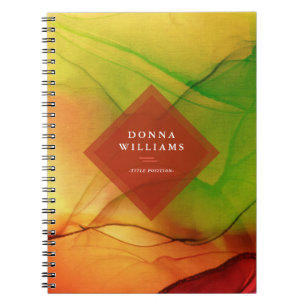Cuaderno Tintero de fondo de la odisea de otoño