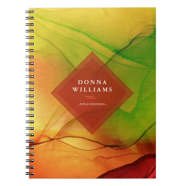 Cuaderno Tintero de fondo de la odisea de otoño (Frente)