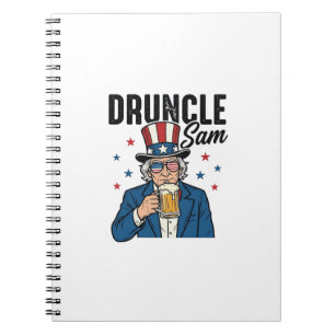 Cuaderno Tío Borracho Sam Diseño Divertido de Cerveza Patri
