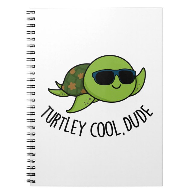Cuaderno Tío Genial de Tortuga Chiste Divertido de Tortuga  (Frente)