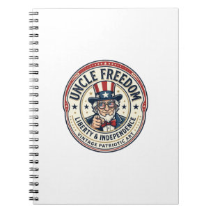 Cuaderno Tío Libertad Patriótico Tío Sam Personaje Fundador