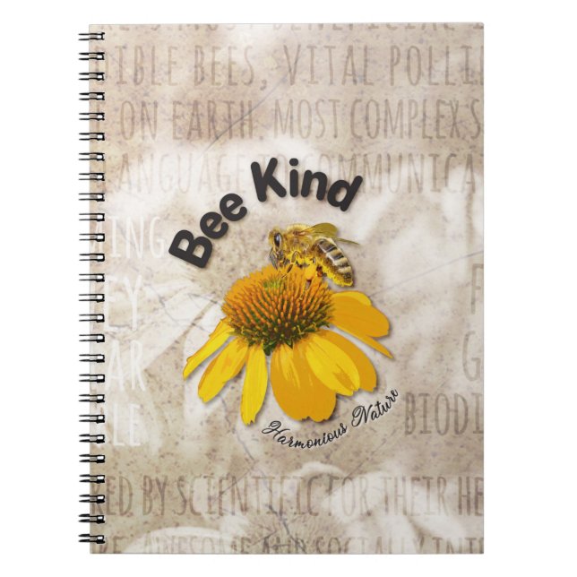 Cuaderno Tipo de Bee - Naturaleza armoniosa (Frente)