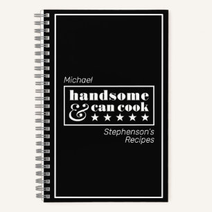Cuaderno Tipografía atractiva y puede cocinar Receta del Dí
