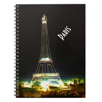 Cuaderno Tipografía Caligrafía París Francia Torre Eiffel