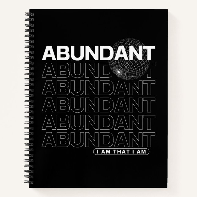 Cuaderno Tipografía de Afirmación Abundante (Anverso)