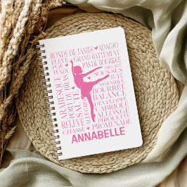 Cuaderno Tipografía de Ballerina Pequeña Rosa