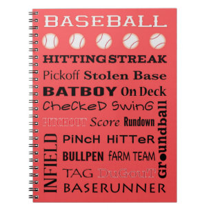 Cuaderno Tipografía de BASEBALL