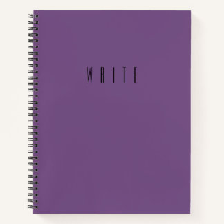 Cuaderno Tipografía de escritura púrpura