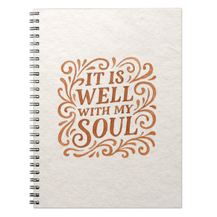 Cuaderno Tipografía de «Está bien con mi alma»