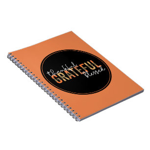 Cuaderno Tipografía de estampado de guepardo agradecido ben