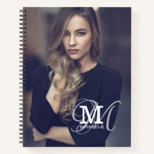 Cuaderno Tipografía de fotografía y nombre de personaliza