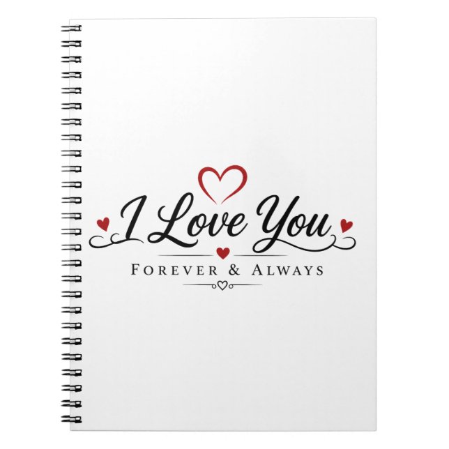 Cuaderno Tipografía de 'Te Amo' (Frente)