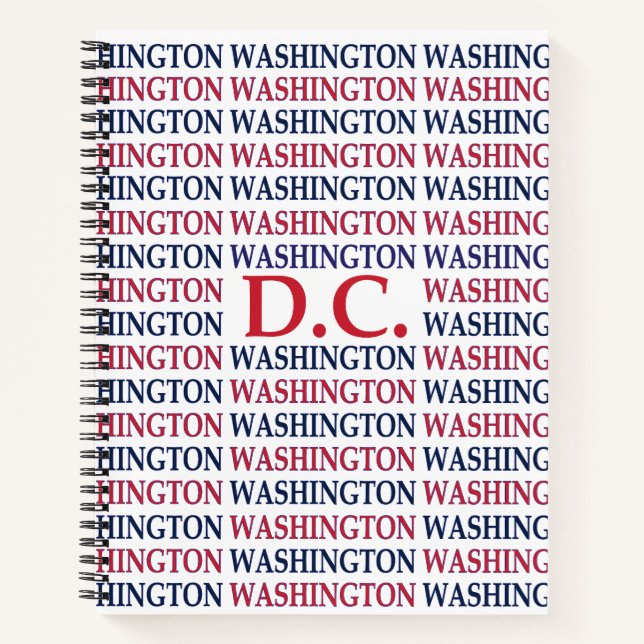Cuaderno Tipografía de Washington DC (Anverso)