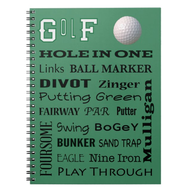 Cuaderno Tipografía del GOLF (Frente)