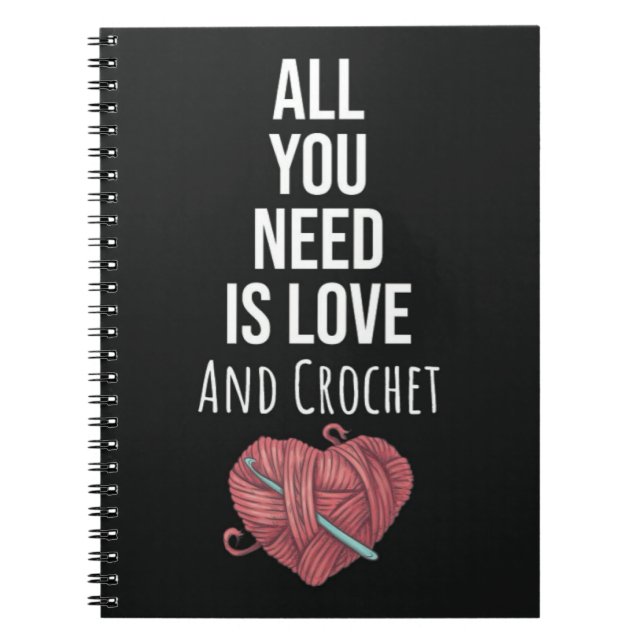 Cuaderno Tipografía Divertida de Ganchillo (Frente)