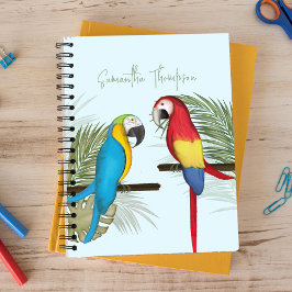 Cuaderno Tipografía divertida y tropical personalizada