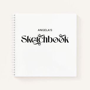 Cuaderno Tipografía elegante decorativa moderna boceto