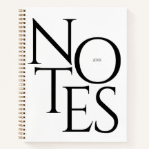 Tipografía elegante y genial Notas en blanco y neg