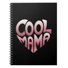Cuaderno Tipografía en forma de corazón: GUAY MAMA