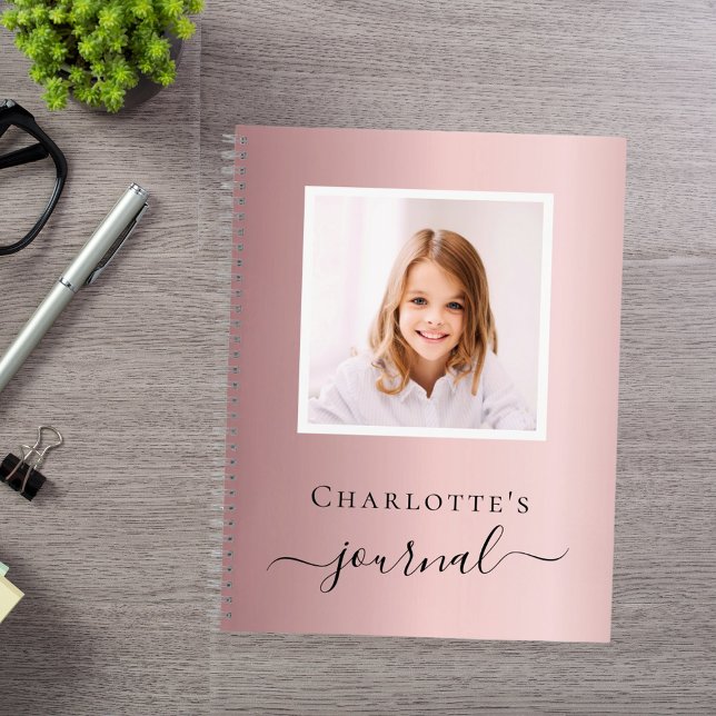 Cuaderno Tipografía infantil foto rosa rubor (Subido por el creador)