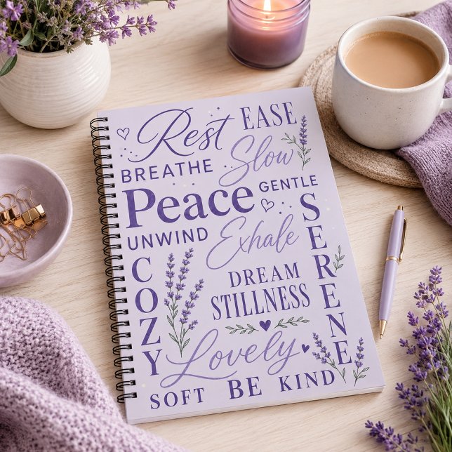 Cuaderno Tipografía Inspiradora de Lavanda  (Subido por el creador)
