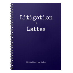 Cuaderno Tipografía Latte Estudio Ley Estudiante Tendencia 