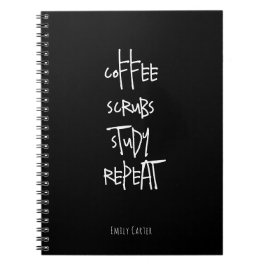 Cuaderno Tipografía minimalista de estudiante de enfermería