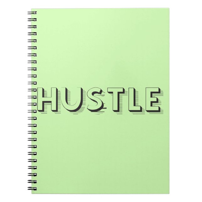 Cuaderno Tipografía moderna de Hustle (Frente)