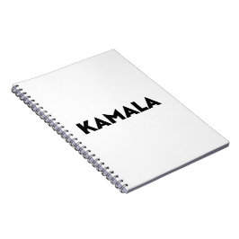 Cuaderno Tipografía moderna de Kamala blanco minimalista