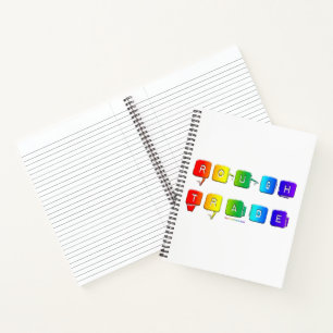 Cuaderno Tipografía pop queer de SlipperyJoe de comercio ás