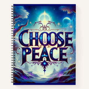 Cuaderno Tipografía Radiante Elige la Paz