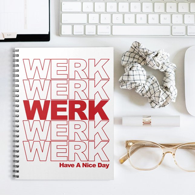Cuaderno Tipografía roja WERK (Subido por el creador)