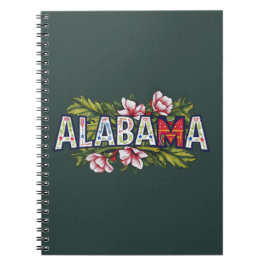 Cuaderno Tipografía rosada de Hibiscus Alabama