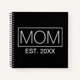 Cuaderno Tipografía simple de mamá Minimalista | Portátil