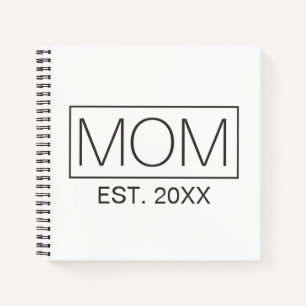 Cuaderno Tipografía simple de mamá Minimalista Portátil