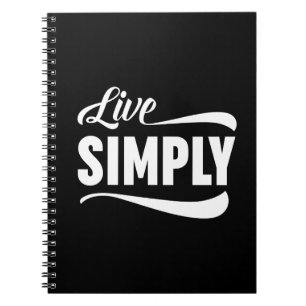 Cuaderno Tipografía simple en vivo