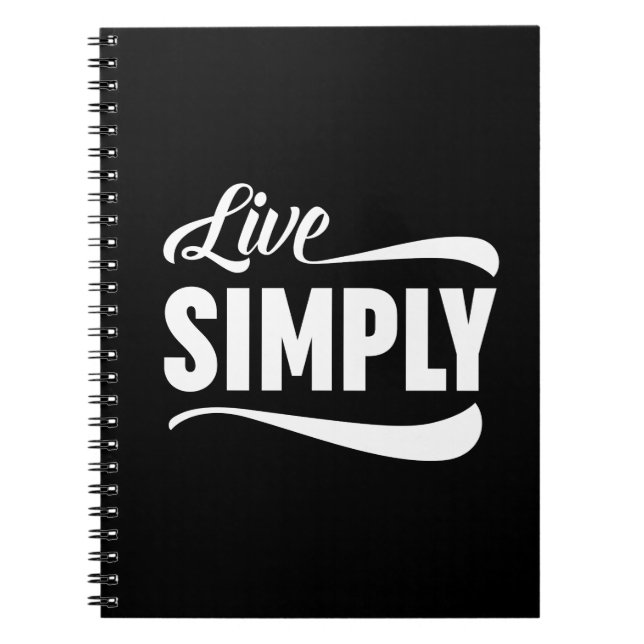 Cuaderno Tipografía simple en vivo (Frente)
