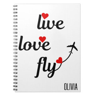 Cuaderno Tipografía y corazones de vuelo de amor vivo, avió