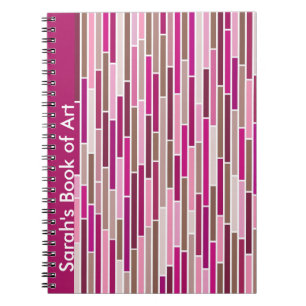 Cuaderno Tirado en bloc de notas rosa