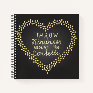 Cuaderno Tirar Amabilidad alrededor como Confetti