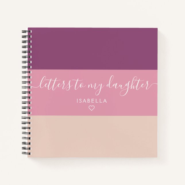 Cuaderno Tirar cartas a mi hija Keepsake Journal (Anverso)