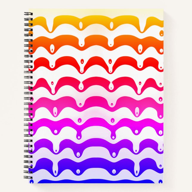 Cuaderno Tiras de goteo psicodélicas del Jazzy Tropical (Anverso)