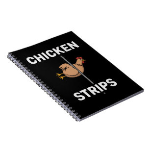 Cuaderno Tiras de Pollo Chiste Puns Chistes Divertidos Vida