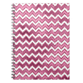 Cuaderno Tiras de Zigzag Blanco Rosa
